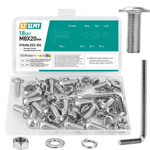 Schrauben set edelstahl - m8,