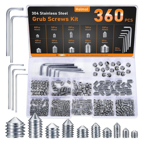 Madenschrauben set 360 - set,