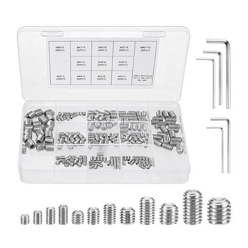 Madenschrauben set 240tlg - madenschrauben-set,