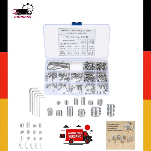 240 stück madenschrauben - 240,